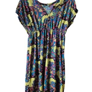 Floral Womens Dress - Multicolor